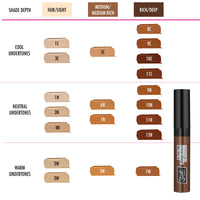 SLEEK Sleek MakeUP In Your Tone Longwear Concealer, Hides Dark Circles and Covers Blemishes, Buildable Medium to Full Coverage, 3N, 7ml