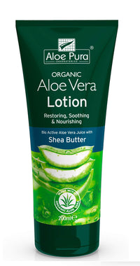 THREE PACKS of Aloe Pura Aloe Vera Lotion with Shea Butter and Vitamin E 200ml