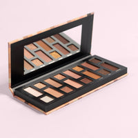 W7 Nudification Pressed Pigment Palette - 16 High Impact Nude Colors - Flawless Long-Lasting Glam Makeup