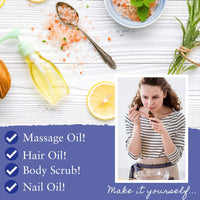 Absolute Aromas Grapeseed Oil 50ml - Pure, Natural, Vegan, GMO-Free - Massage Carrier Oil and Moisturiser for Hair, Skin, Face and Nails. (50ml)