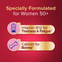 SEVEN SEAS Seven Seas Omega-3 and Multivitamins Woman 50plus, with Vitamin B12 and Calcium, 30-Day Duo Pack, 30 Omega-3 Capsules and 30 Multivitamin Tablets