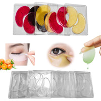 Pongnas 12Pcs DIY Under Eye Patches Molds, Safe Healthy Natural Reusable Transparent Eye Mask Patch Tray Plate