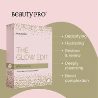 BeautyPro BEAUTYPRO THE GLOW EDIT Spa at Home with 2 Face Masks & 1 Under Eye Mask | Packed Full of Natural Ingredients | Pamper Hampers for Women | Skin Care Sets & Kits |