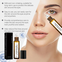 Castor and Frankincense Rollerball Eye Cream for Dark Circles, Puffy Eyes - Anti-Aging Eye Care with Castor Oil