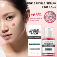 Shefave Pink Spicule Serum for Face with Niacinamide & Vitamin B12, Picotonic Glowing Serum, Anti Wrinkle Ser-um for Glass Skin, Minimizes Pores, Dark Spot, Brightening Hydrating Face Essence,Korean Skin Care