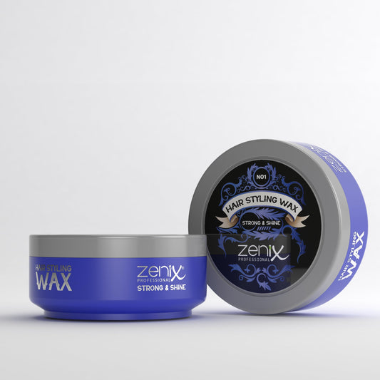 Zenix Hair Styling Wax STRONG & SHINE Aqua Wax 150 ml || Strong Hold Hair Gel Wax || Edge Control for Men & Women || Long Lasting Hair Wax || Hair Shaper Wax (BLUE)