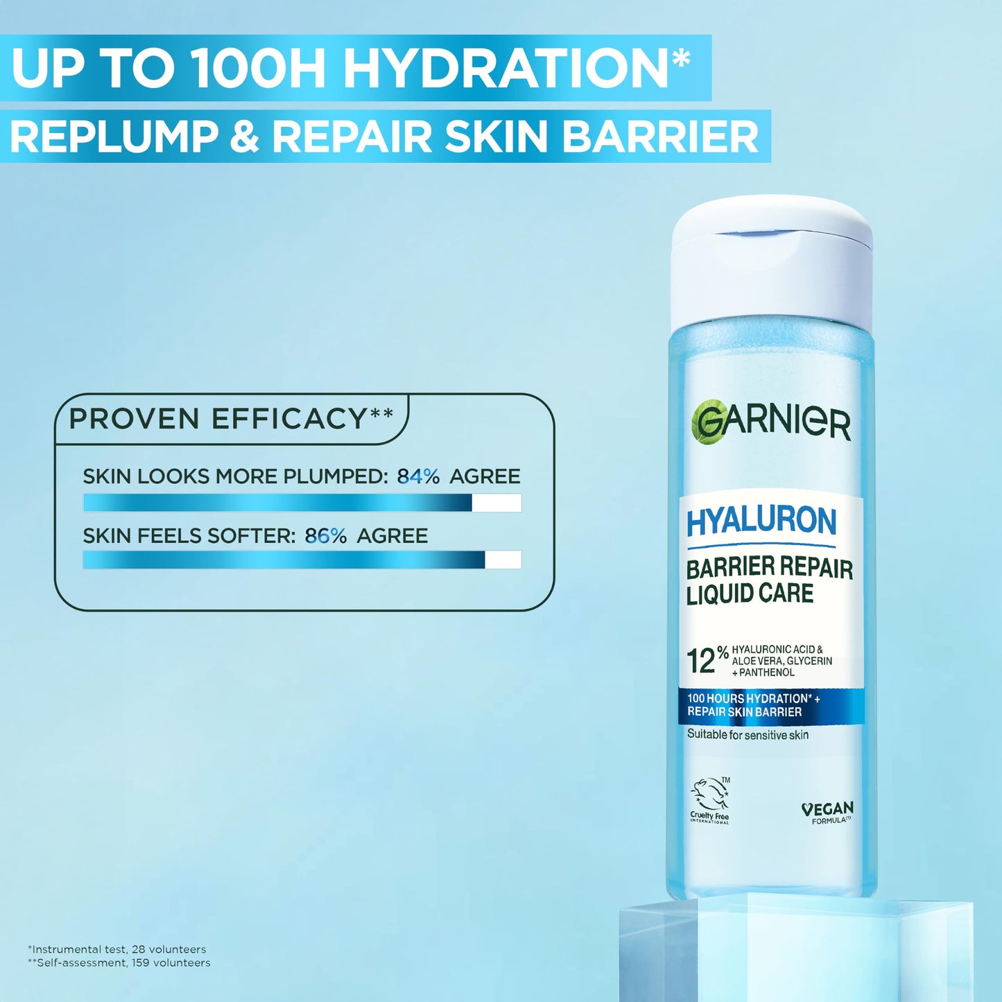 Garnier Hyaluron Barrier Repair Liquid Care Aloe Vera Toner, 120ml