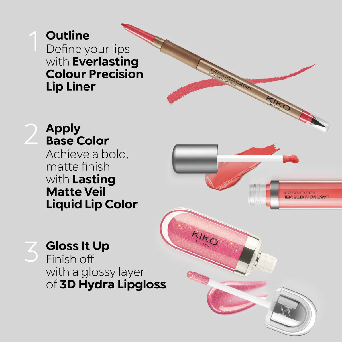 Kiko Milano KIKO Milano 3D Hydra Lipgloss 17 | Softening 3D Look Lip Gloss for Hydrating & Plumping Lips | Liquid Formula with Wand Applicator for Smooth, Glossy Shine & Comfortable Wear | Pearly Mauve