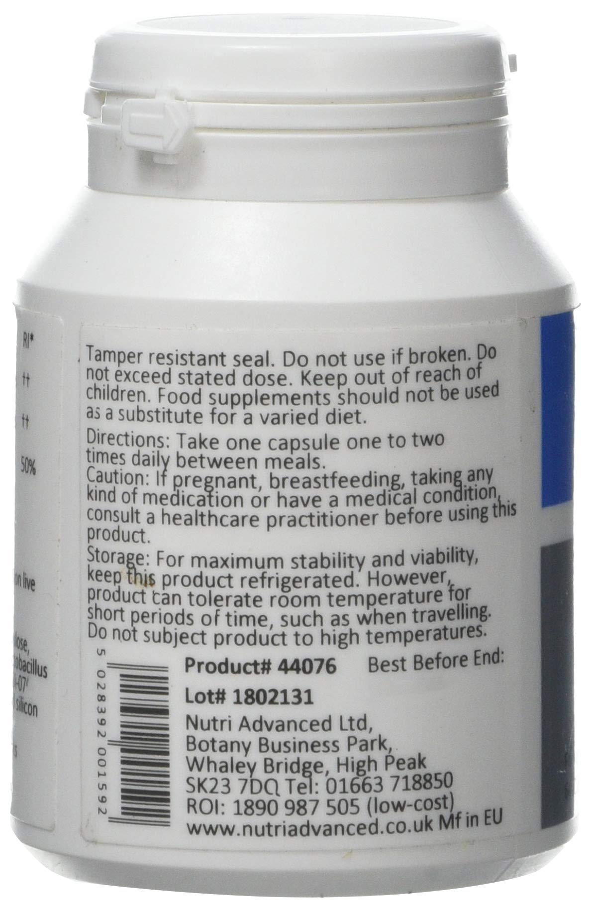 Nutri Advanced - Ultra Probioplex ND - Dairy Free Probiotic - 60 Capsules