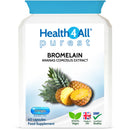 Bromelain 2500 GDU/g High Strength 1200 Units per Capsule for Inflammation, Swelling & Recovery 60 Vegan Capsules Pure Pineapple Enzyme Supplement for Digestion Support UK Made - Health4All