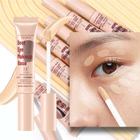 HAORQEE Under Eye Brightener, Eye Concealer for Dark Circles, Colour Corrector Eye Cream, Hydrating Eye Primer, Waterproof Full Coverage Long Lasting Eyeshadow Base Concealer