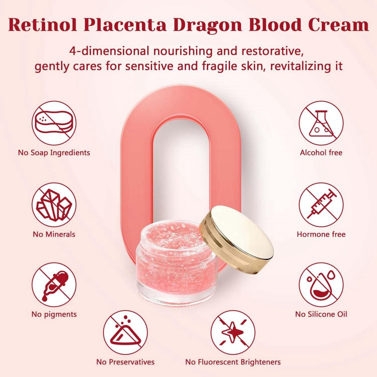 Ruojiar Dragons Blood Easy Cream,Retinol Serum for Face,Dragons Blood Face Cream,Retinol Placenta Dragon Blood Cream,Dragon Blood Serum Face Moisturizer,Anti Aging Face Cream,Face Serum for Women,Skin Serum