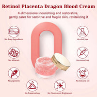Ruojiar Dragons Blood Easy Cream,Retinol Serum for Face,Dragons Blood Face Cream,Retinol Placenta Dragon Blood Cream,Dragon Blood Serum Face Moisturizer,Anti Aging Face Cream,Face Serum for Women,Skin Serum