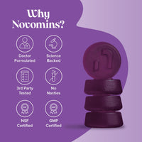 novomins Night Time Gummies - Sugar-Free - Sleep Gummies for Adults - High Strength Natural Alternative to Melatonin Tablets - with Magnesium for Sleep, L-Theanine, Vitamin B12 - Novomins