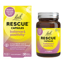 Rescue Balance and Positivity Capsules (30 Day Supply) Saffron, B5 B12 Vitamins, Flower Essences, Vegan Mood Enhancer Capsules for Emotional Balance and Busy Days