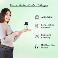 Beauty Collagen | Collagen & Hyaluronic Acid Supplement | 60 Capsules | Hydrolysed Marine Collagen | G&G Vitamins