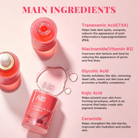ANAI RUI ANAiRUi Tranexamic Acid Serum, Dark Spot Correcting Serum with Glycolic Acid + Kojic Acid, Targets Hyperpigmentation, Even Skin Tone, 30 ml