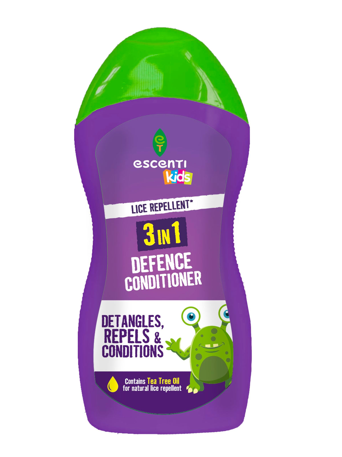 Great British Home Escenti Kids 3in1 Head Lice Prevention Set - 1 x Head Lice Shampoo for Kids, 1 x Conditioner and 1x Lice Combs - Complete and Effective Nit Treatment for Kids with Natural Tea Tree Oil