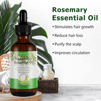 Generic Rosemary Oil for Hair Growth, Rosemary Essential Oil for Hair Growth & Skin Care, Improve Hair Loss and Nourishes Scalp, Rid of Itchy and Dry Scalp, Eyebrow and Eyelash Growth for Men and Women