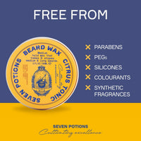 SEVEN POTIONS Seven Potions Beard Wax for Men — Medium Hold Styling Wax to Shape And Nourish Your Beard — All-Natural, Vegan, Cruelty Free — Woodland Harmony (30 ml)