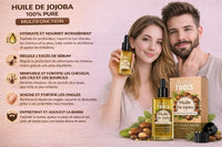 BARBER TOOLS Jojoba Oil | 100% Pure, Natural & Cold Pressed | Face, Body, Hair, Beard, Nails | (80 ml)