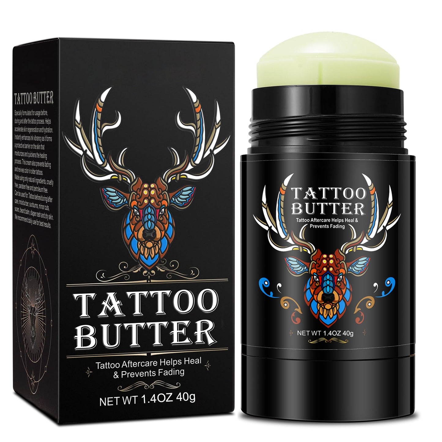 Fashion Base Tattoo Balm - Tattoo Aftercare Cream - Tattoo Aftercare Butter Balm - Suitable for New and Old Tattoo Healing Whitening Agent Color Enhancement Tattoo Aftercare - Natural Ingredients