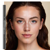 FresFresi 2-in-1 Dual-Ended Microblading Eyebrow Pen - Waterproof with Micro-Fork-Tip & Precise Brush-Tip - Long-lasting Brow Pencil for Natural Looking Brows in Brown Shade (Brown)