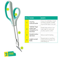 PETA Easi-Grip Long Reach Toe Nail Cutter, Ergonomic Soft-Feel Long Loop Handle to Fit Comfortably in Your Hand, Extended Length for Extra Reach, Ideal for Weak Hands, Elderly, Poor Grip or Tremors