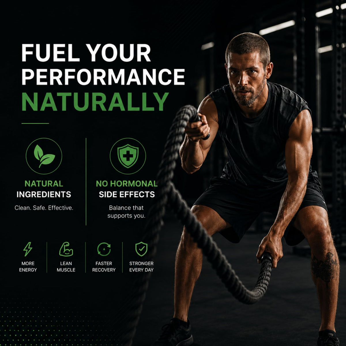 Natral Fadogia Agrestis 10,000mg Equivalent - 120 Vegan Capsules | High Potency Natural Performance & Sports Supplement | Muscle Building & Recovery Support
