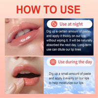 SHEBEEDO Christmas Lip Balm Set,Mini Lip Sleeping Mask Set+Lip Balm Set,Day And Night Repair For Chapped Cracked Dry Lips,Moisturizing Lip Mask Multipack,Natural Bright,Reduce Lip Lines&Wrinkle,Gifts For Women