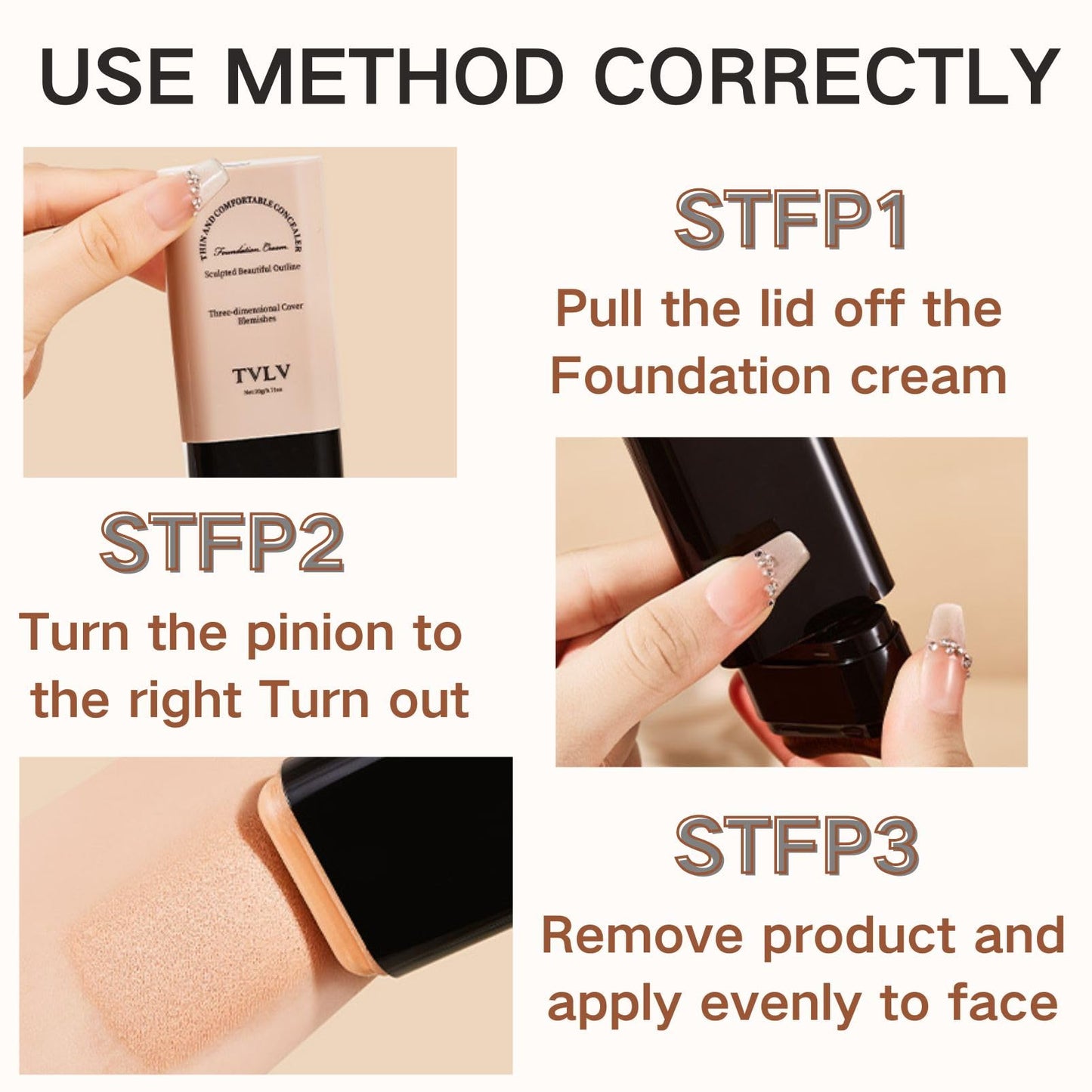 SHEBEEDO Flawless Eraser Foundation Stick Korean Double Head with Brush, Hydrating Lightweight Full Coverage, Waterproof Multi-Use Makeup Stick for Contour, Concealer & Blemishes (Natural)