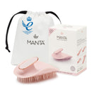 MANTA Manta Detangle Hair Brush, Shower Scalp Massager Shampoo Brush Detangler, Promote Healthy Hair Growth, Premium Wet Tangle Hairbrush, Curly Hair Teaser, Hairbrushes for Women Men Kids, Pink