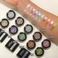 DE'LANCI Pink Glitter Eyeshadow, Pink Shimmer Eyeshadow Highly Pigmented Make-up,High Pigment Pink Metallic Eyeshadow,Waterproof & Long Lasting,Vegan & Talc Free #21H