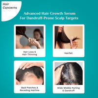 Pilgrim 3% Redensyl & 4% Anagain Advanced Hair Growth Serum for Dandruff-Prone Scalp (30 Milligrams)