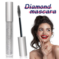 HERBENJOY Waterproof Mascara Gold Lash Mascara Glitter,Lashes Top Coat Shiny Mascara Sparkling Diamond Eyelash For Sensitive Eyes,Zero Clumps Longlasting Smudgeproof Eye Make-Up Girls Gift (Gold)