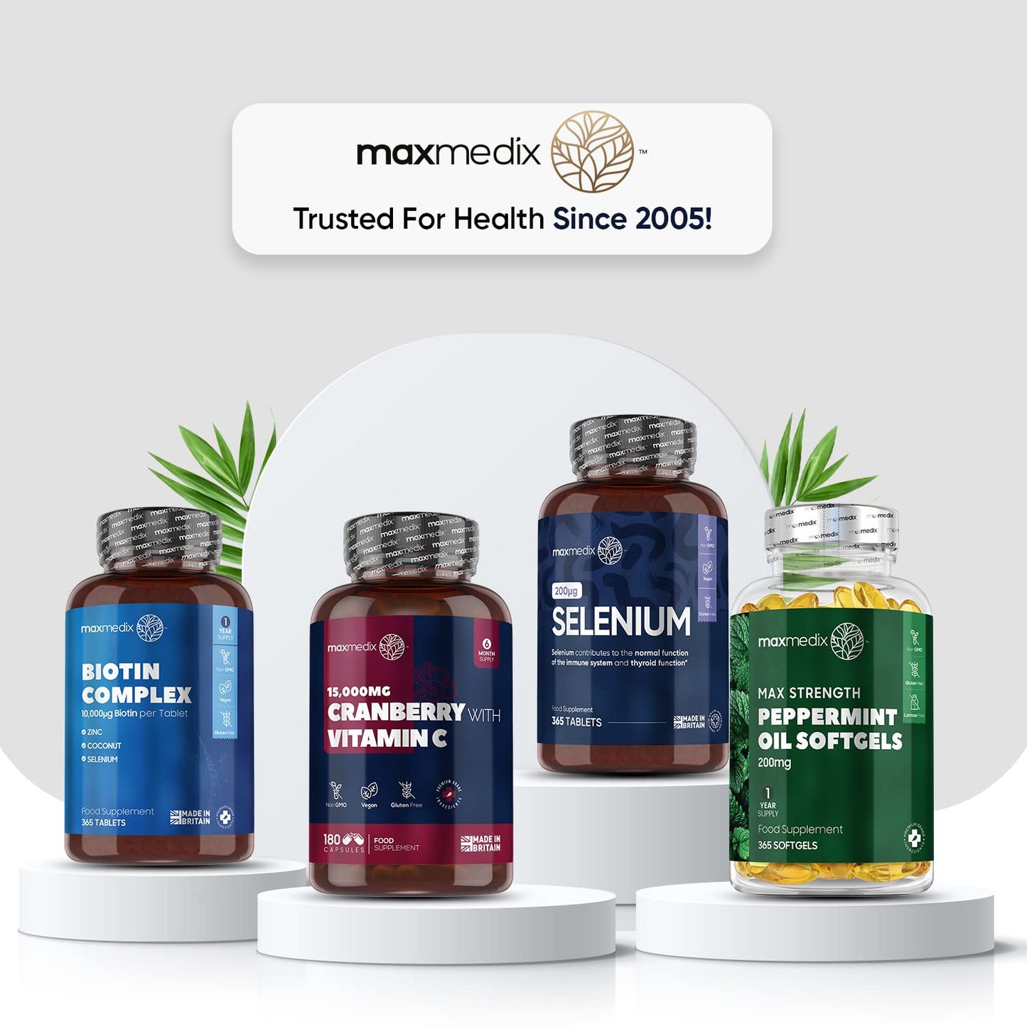 Selenium 200mcg - 365 Selenium Tablets (1 Year Supply) - Yeast Free Selenium Supplements - L-Selenomethionine - Natural Immune System & Thyroid Supplements - Hair and Nail Supplements for Women & Men