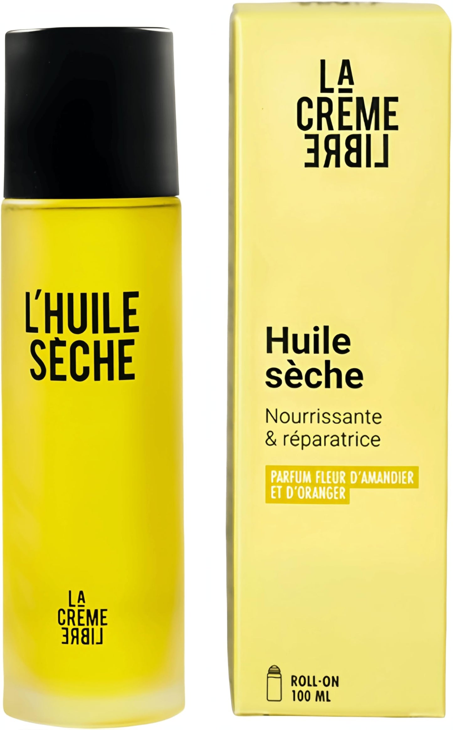 La Crème Libre - 3 in 1 - Organic Refillable Dry Oil - Roll on - 100% Natural - Prevents and Reduces Stretch Marks - Nourishing and Non-Sticky - Improves Skin Elasticity - Travel Size - 100ml