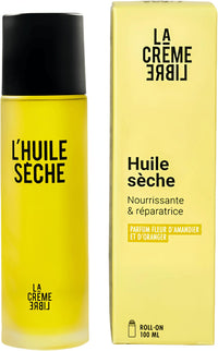 La Crème Libre - 3 in 1 - Organic Refillable Dry Oil - Roll on - 100% Natural - Prevents and Reduces Stretch Marks - Nourishing and Non-Sticky - Improves Skin Elasticity - Travel Size - 100ml