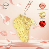 STARSKIN VIP Gold Mask Foot 1x16g, Softening Foot Mask for all Skin Types, Korean Skin Care, Hydrating and Moisturizing with Shea Butter and Rose Oil, K Beauty Skincare