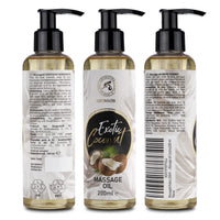 AROMATIKA trust the power of nature Coconut Massage Oil - 200ml, Jojoba, Almond, Grapeseed, Peach Kernel Oils - Aromatherapy, Relax, Good Sleep, Calming
