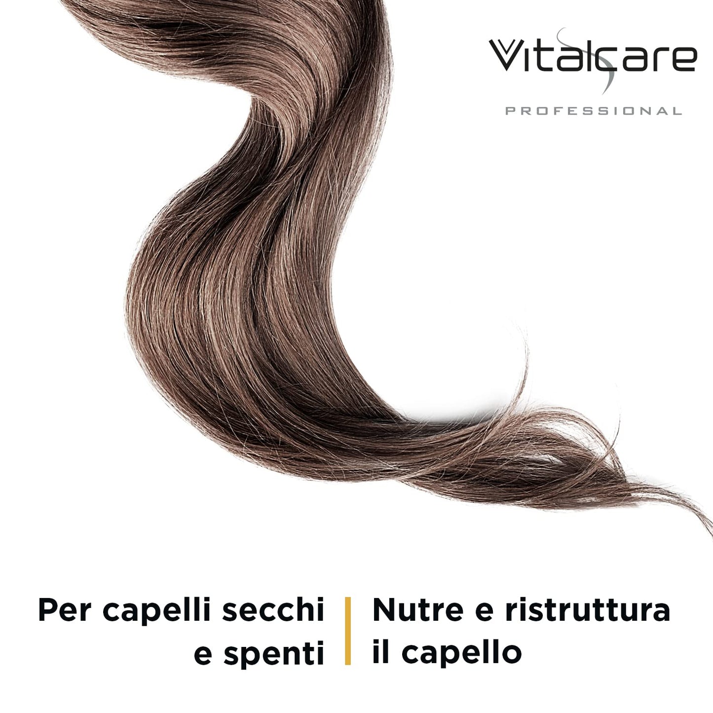 Vitalcare | Nutritive - Nourishing and Restructuring Hair Mask, Treatment for Dry and Dull Hair, with Vegetable Ceramides and Panthenol, 500 ml