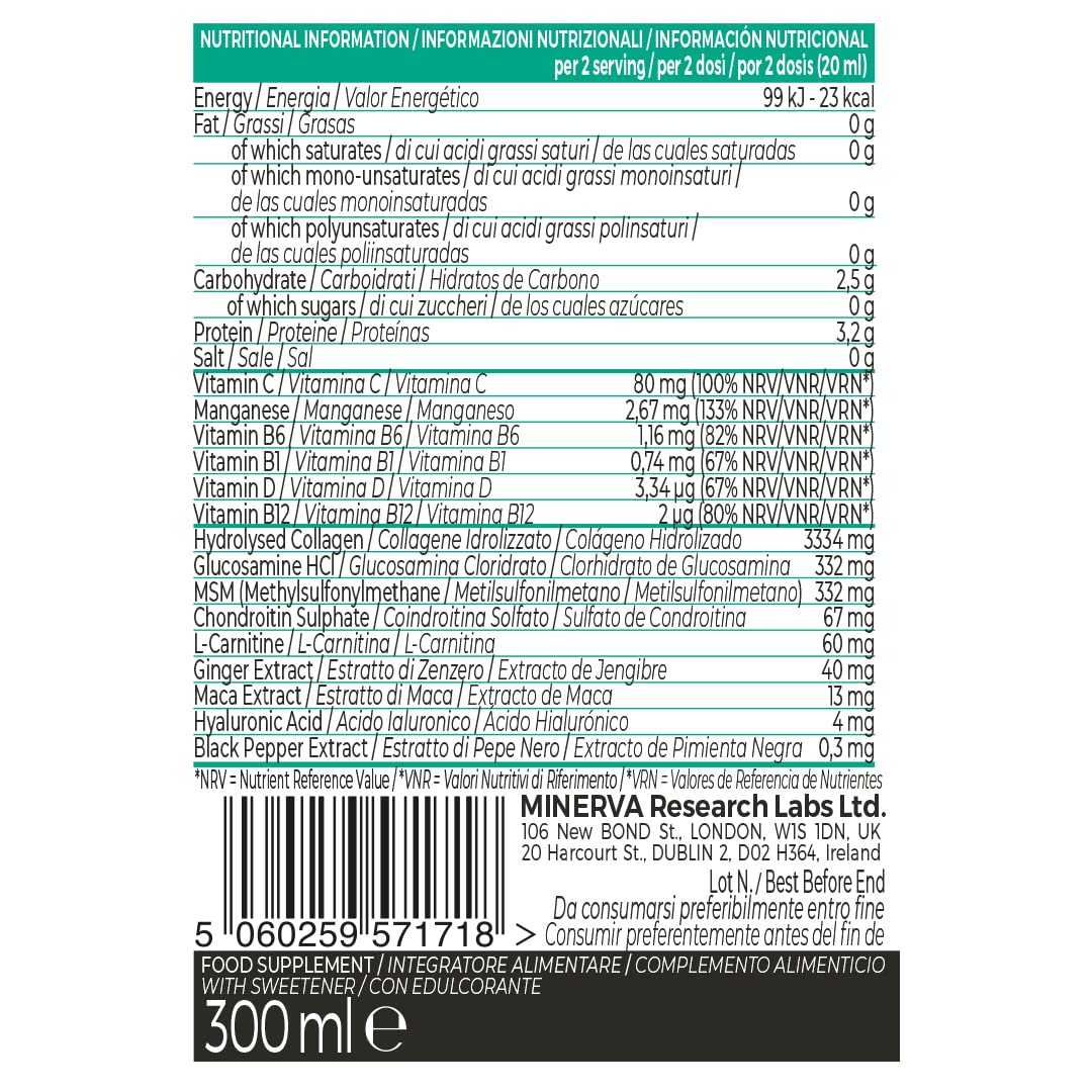 GOLD COLLAGEN Collagen SUPERDOSE by Gold Collagen Joint Health - Collagen Supplements for Women & Men, Supplement Joints for Muscles and Bones with Vitamin C, Vitamin D and Hyaluronic Acid, 300 ml