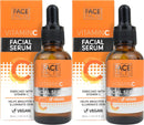 Swiss+ 2 Pack Face Facts Vitamin C Facial Serum | Brightening & Hydrating | 30ml | Glow-Boosting, Lightweight, Fast-Absorbing | Radiant & Moisturized Skin | Daily Skincare for All Skin Types