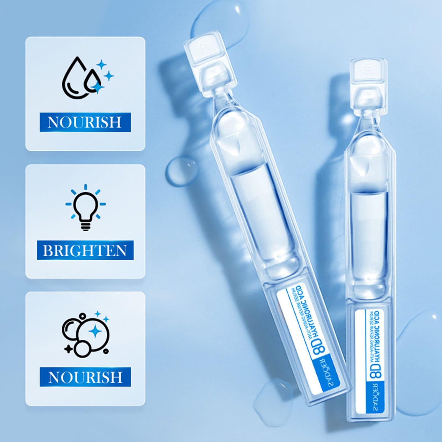 DRIPDRIP Hyaluronic Acid Microneedling Serum For Face | Ultra Hydrating Serum Hyaluronic Acid | Deeply Nourishing & Firming For All Skin Types Improve Fine Lines And Dullness (1.5ml X 15)