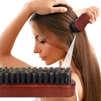 ZPLASK Slick Back Hair Brush, Slick Back Brush, Slick Brush, Boar Bristle Hair Brush Hair Gel Brush for Afro Wet Curly Hair or Damaged Hair Reducing Hair for Combing Beard Hair