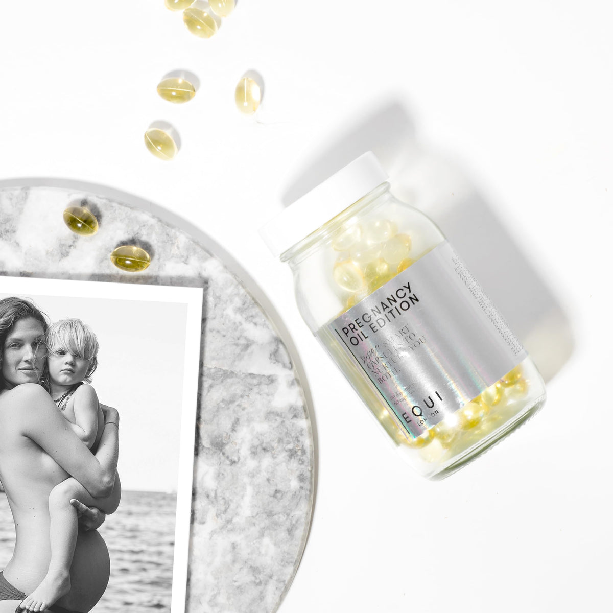 EQUI LONDON Equi - Pregnancy Oil Edition | Omega 3 Fish Oil Supplement with DHA & EPA | Prenatal Omega 3 for Conception to Breastfeeding | Brain, Eye & Foetal Development | 30 Day Supply