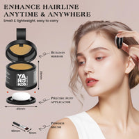MIFANYO Hairline Shadow Powder, Instantly Root Touch Up Powder for Women Gray Hair Cover Up, Color Root Coverage for Thinning Grey, Mens Roots Concealer for Hair Loss Beard Line, 11-Medium Blonde