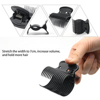 YancLife 24 Pack Hot Roller Clips, Hair Curler Claw Clips Replacement Roller Clips Safety & Heat Resistance Heated Roller Clips for Small, Medium, Large Girls Hair Section Styling (Black)