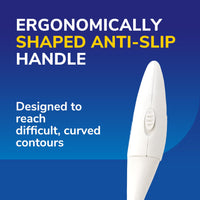 Dr. Scholl's Scholl Hard Skin Dual Action Foot File - Hard Skin Removal and Rough Skin Smoothing for Soft Feet, Double-Sided with Coarse and Fine Sides, Extendable Soft Grip Handle, Washable & Reusable, 1 Unit