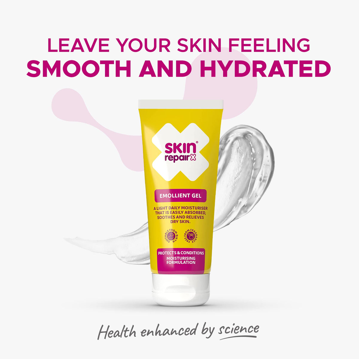SkinrepairX SkinRepairX Emollient Gel 100ml for Dry Skin, Eczema, Psoriasis, Dermatitis, Rosacea, Acne, Vegan, Fragrance Free, Suitable from Birth